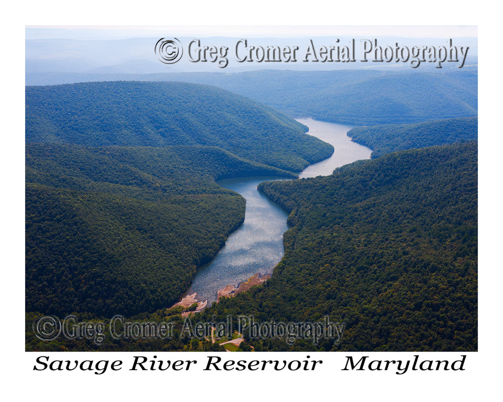 Aerial Photo of Savage River Reservoir, Maryland