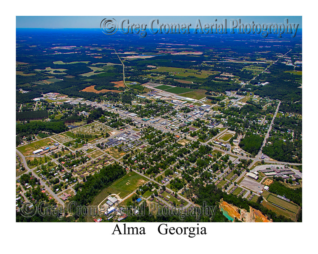 Aerial Photo of Alma, Georgia