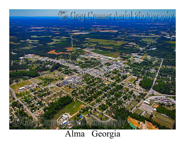 Aerial Photo of Alma, Georgia