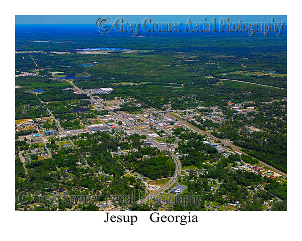 Aerial Photo of Jesup, Georgia