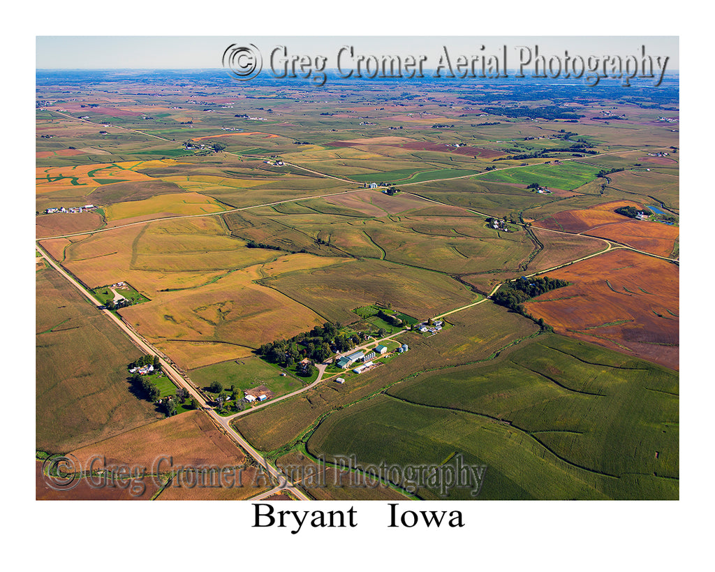 Aerial Photo of Bryant, Iowa