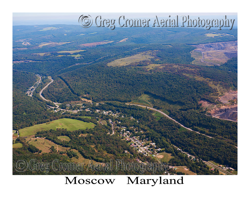 Aerial Photo of Moscow, Maryland