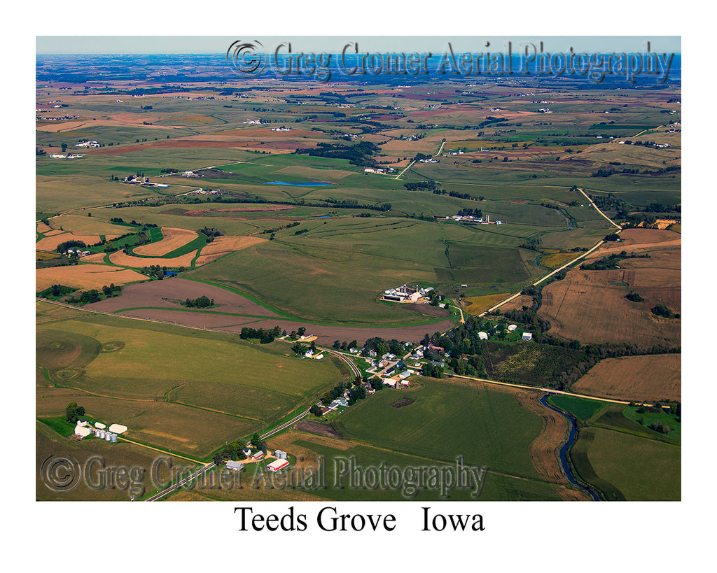 Aerial Photo of Teeds Grove, Iowa