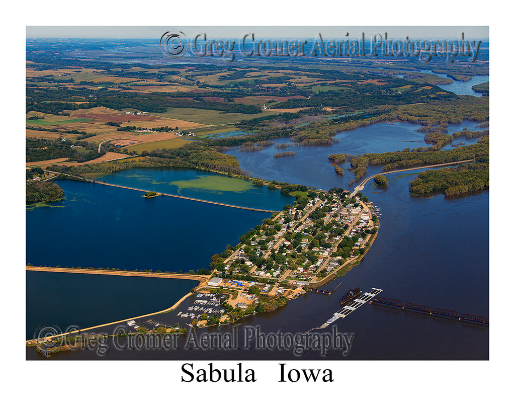 Aerial Photo of Sabula, Iowa