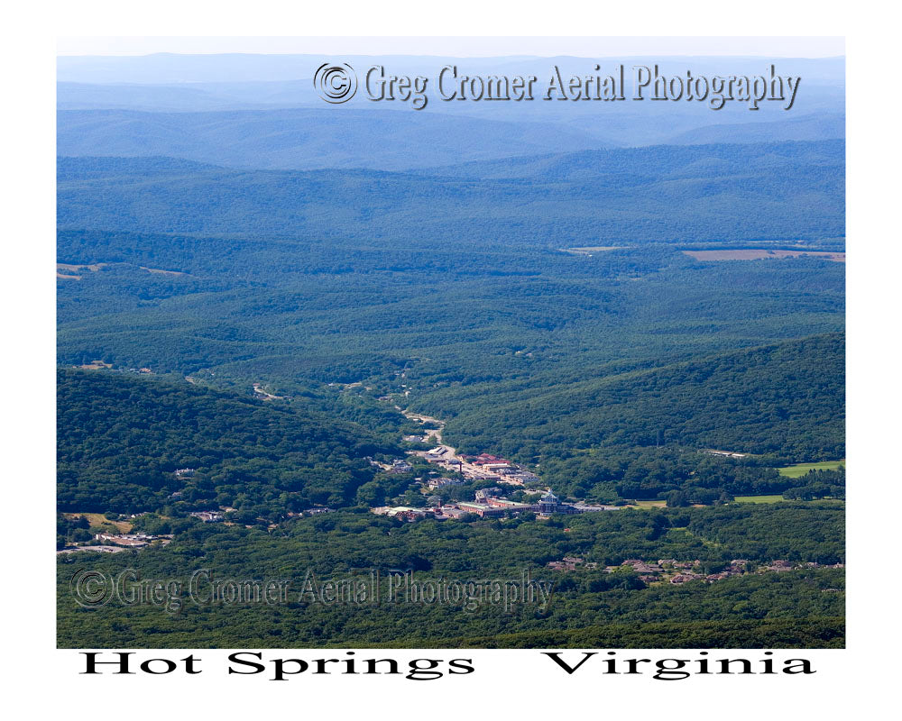 Aerial Photo of Hot Springs, Virginia