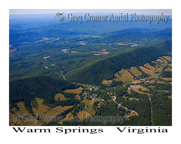 Aerial Photo of Warm Springs, Virginia