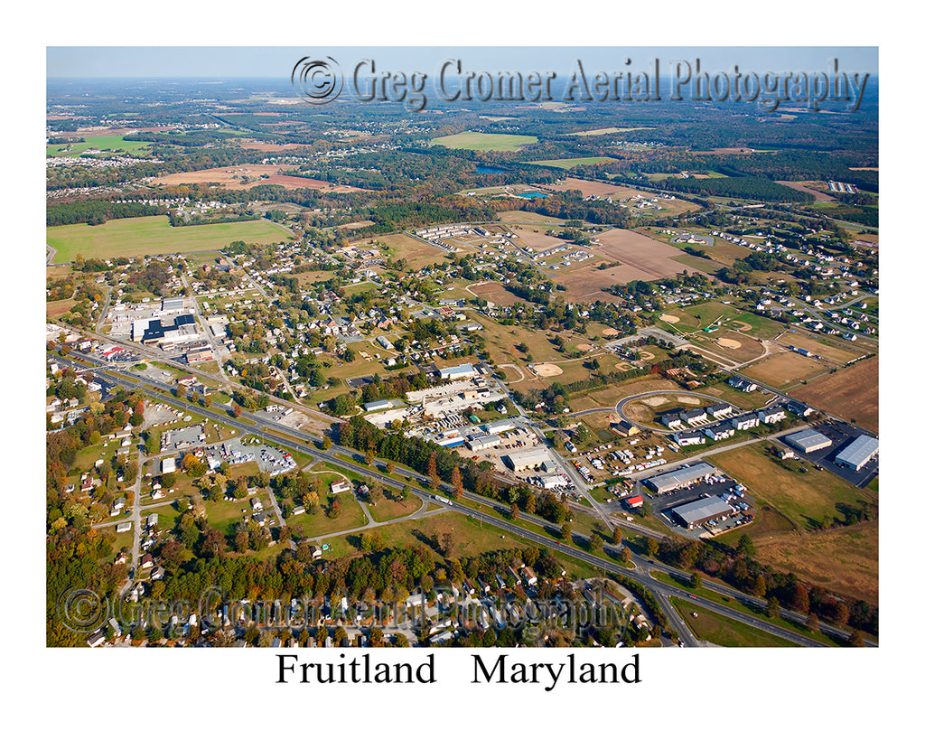 Aerial Photo of Fruitland, Maryland