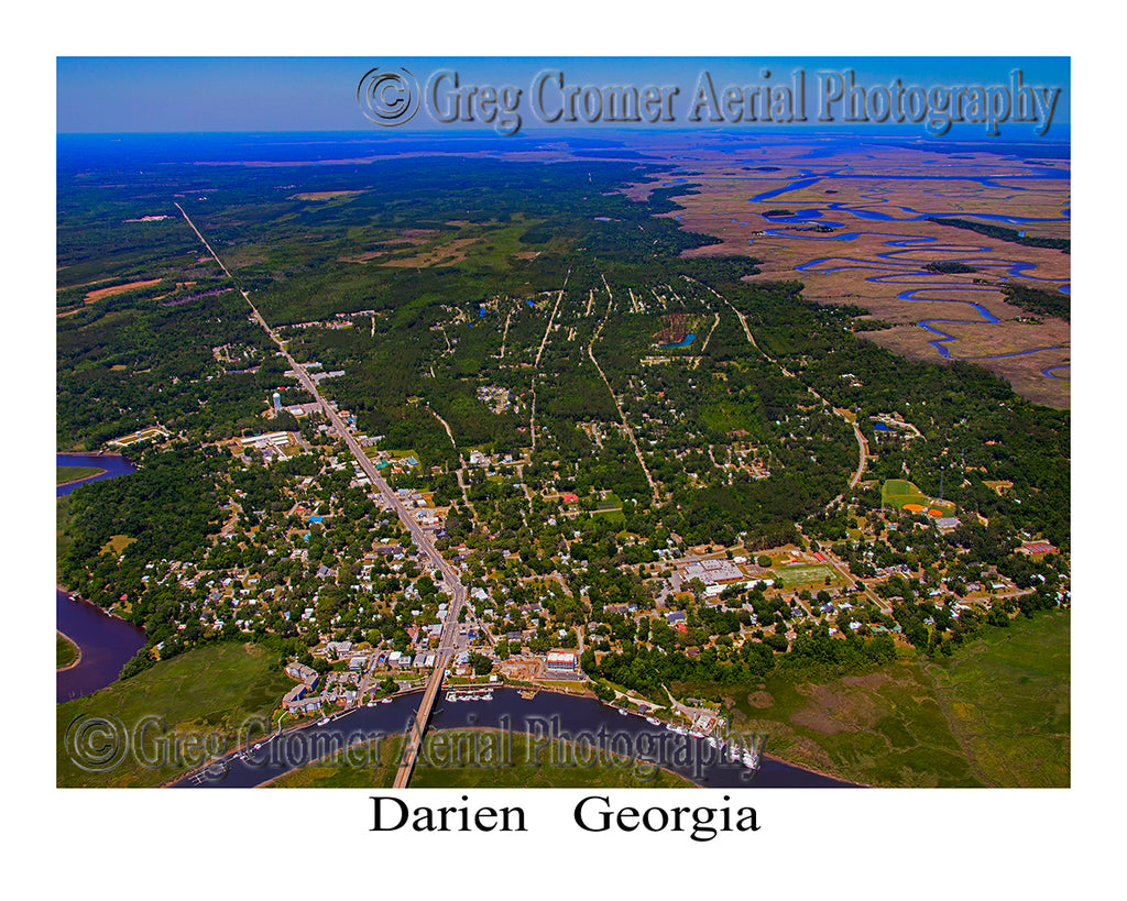 Aerial Photo of Darien, Georgia