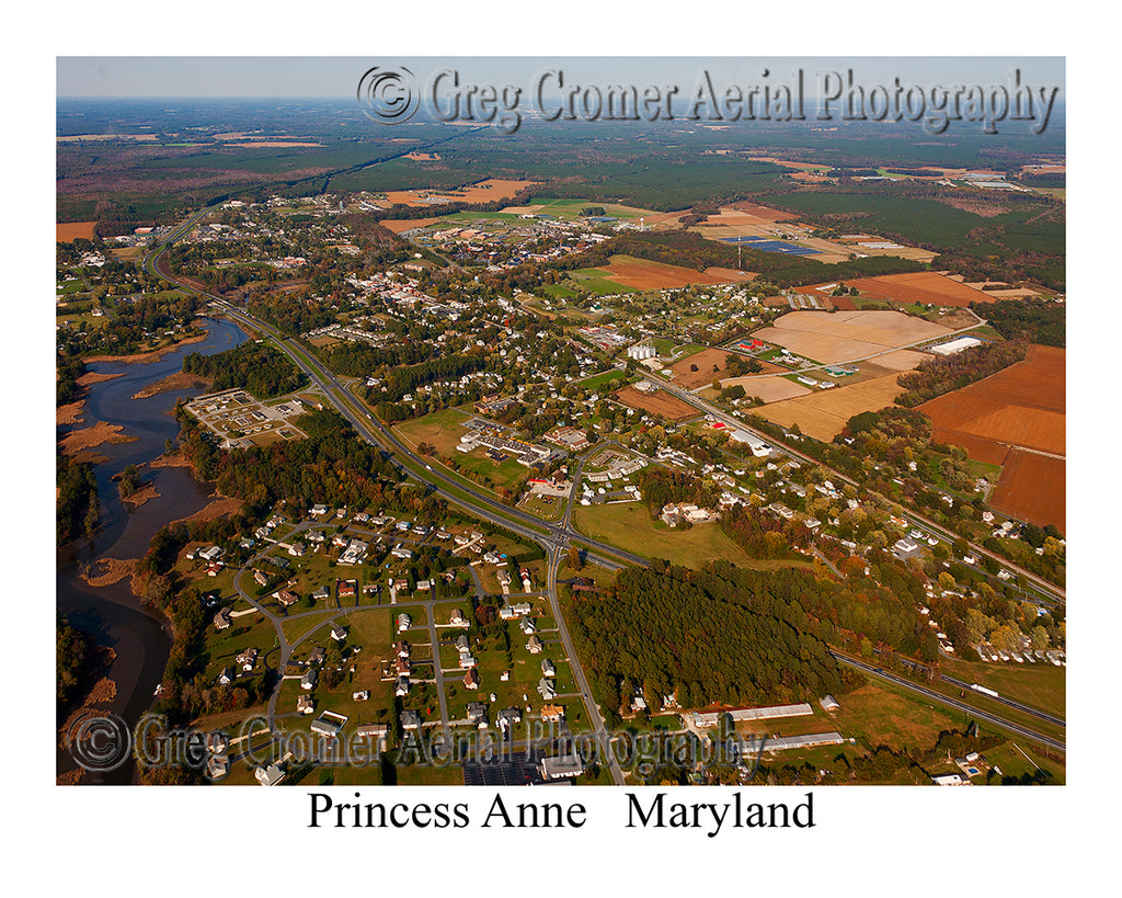 Aerial Photo of Princess Anne, Maryland