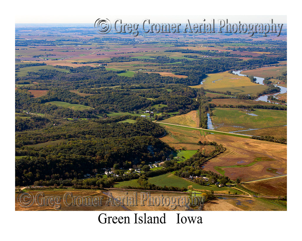 Aerial Photo of Green Island, Iowa