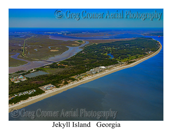 Aerial Photo of Jekyll Island, Georgia