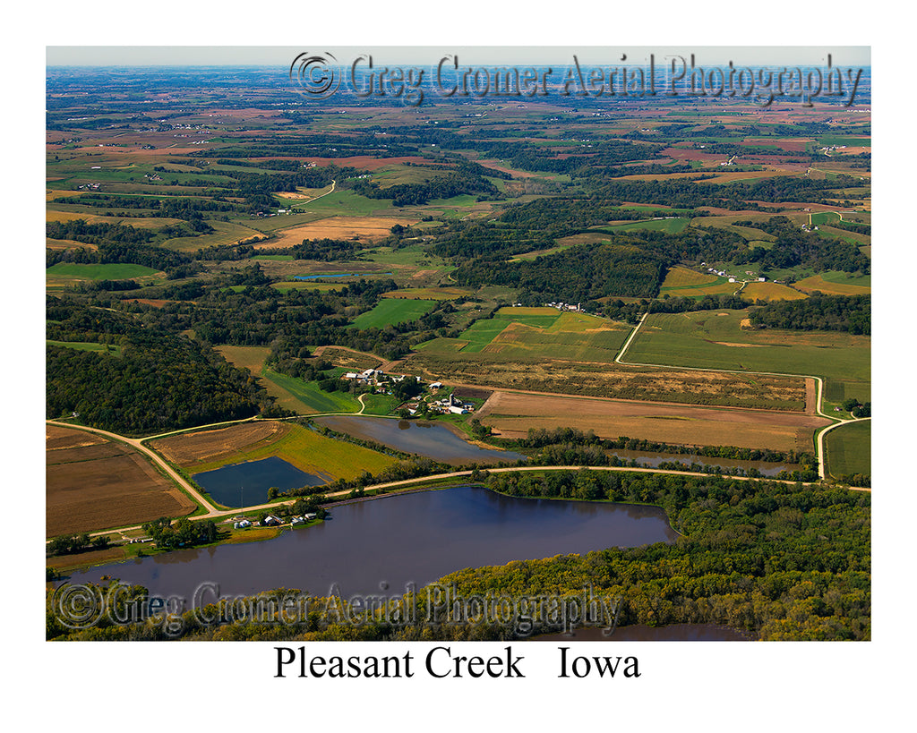 Aerial Photo of Pleasant Creek, Iowa