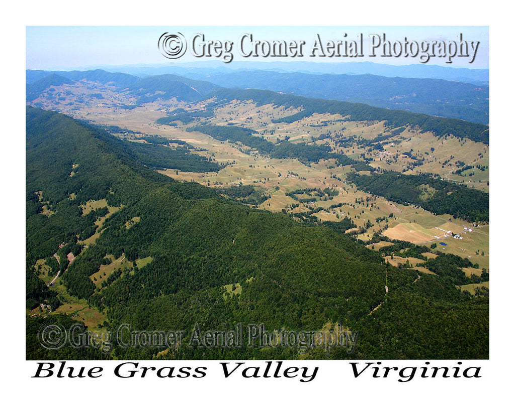 Aerial Photo of Bluegrass Valley, Virginia