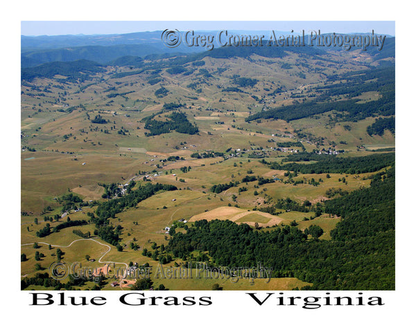 Aerial Photo of Bluegrass, Virginia