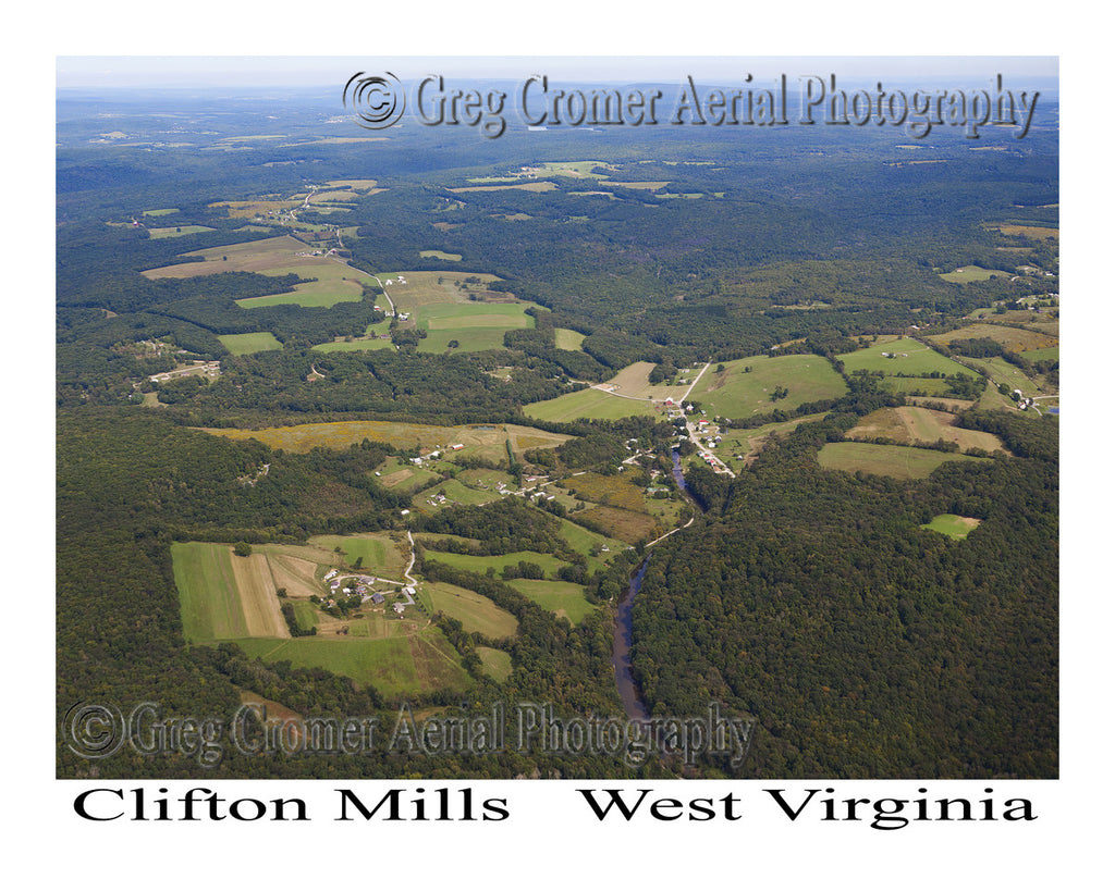 Aerial Photo of Clifton Mills, West Virginia