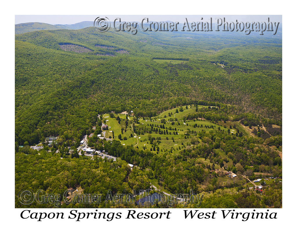 Aerial Photo of Capon Springs, West Virginia