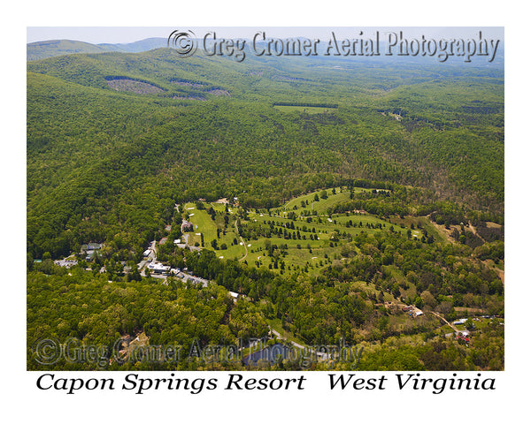 Aerial Photo of Capon Springs, West Virginia