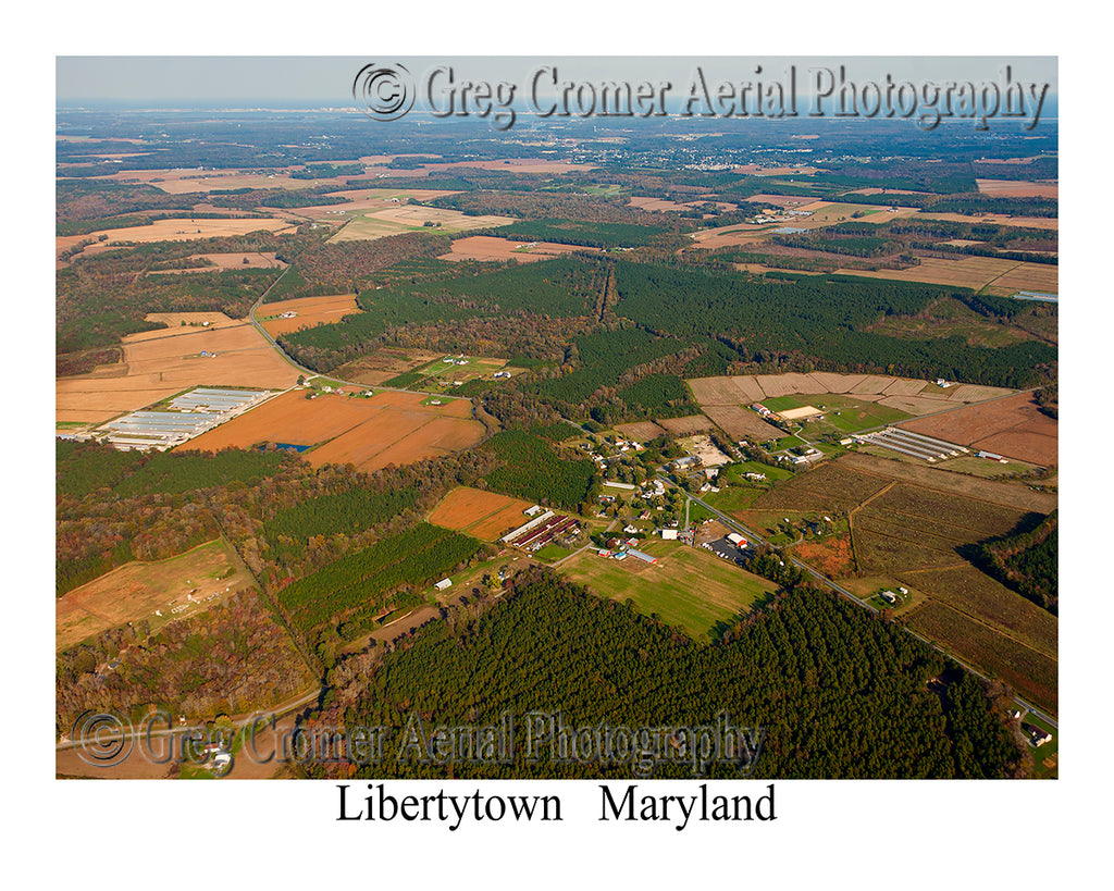 Aerial Photo of Libertytown, Maryland