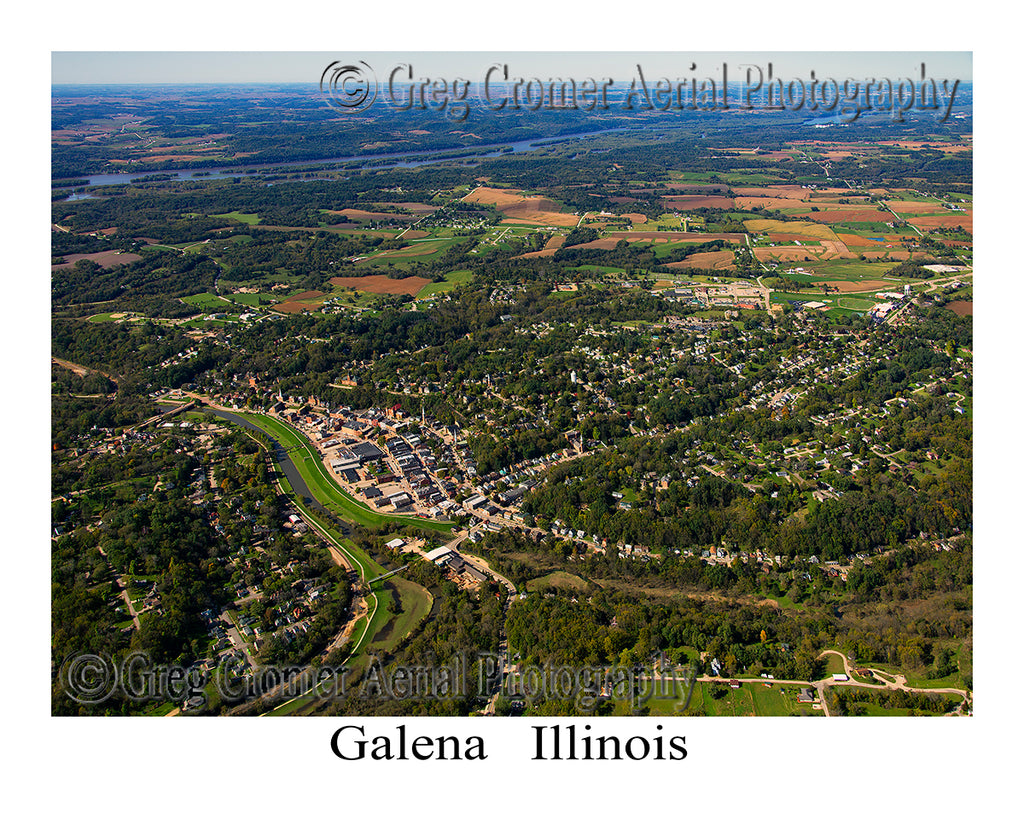 Aerial Photo of Galena, Illinois