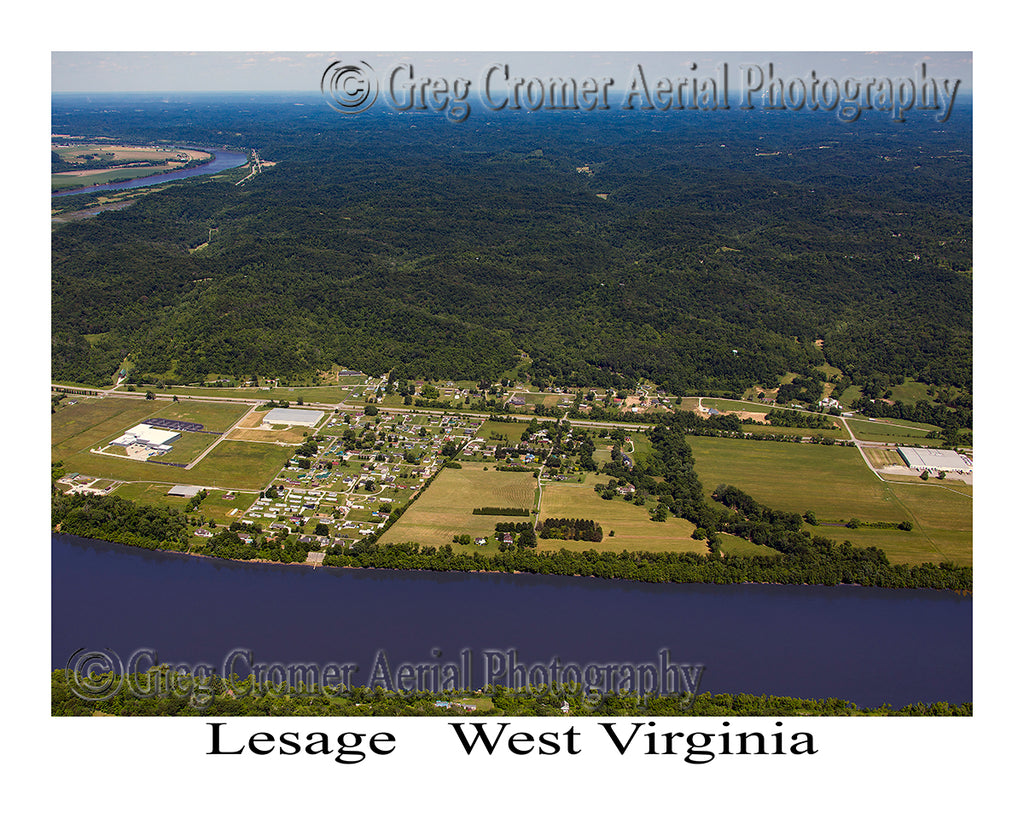 Aerial Photo of Lesage, West Virginia