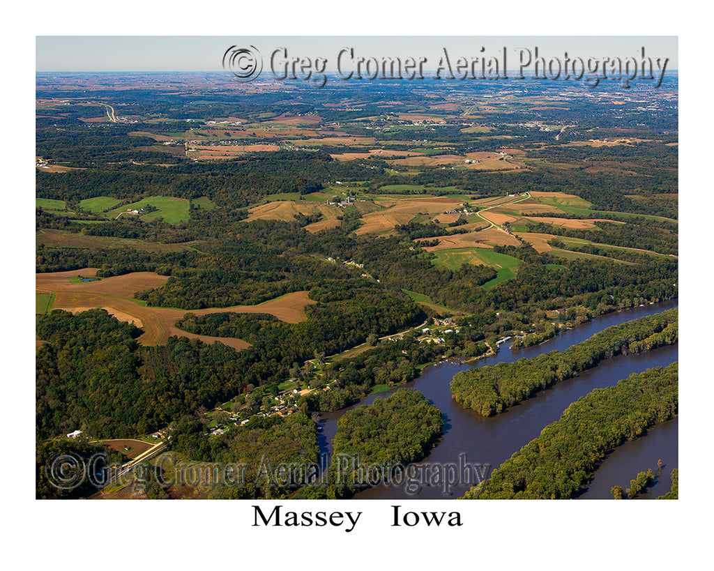 Aerial Photo of Massey, Iowa