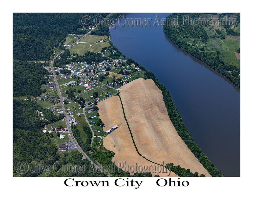 Aerial Photo of Crown City, Ohio