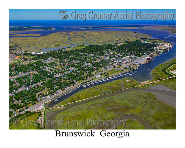 Aerial Photo of Brunswick, Georgia