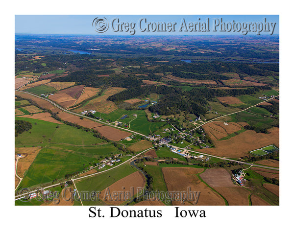 Aerial Photo of St. Donatus, Iowa