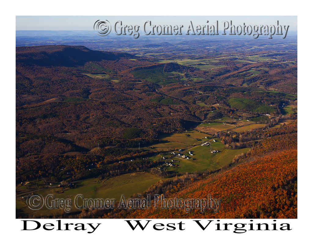 Aerial Photo of Delray, West Virginia