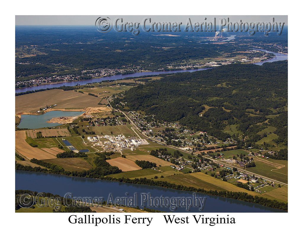 Aerial Photo of Gallipolis Ferry, West Virginia