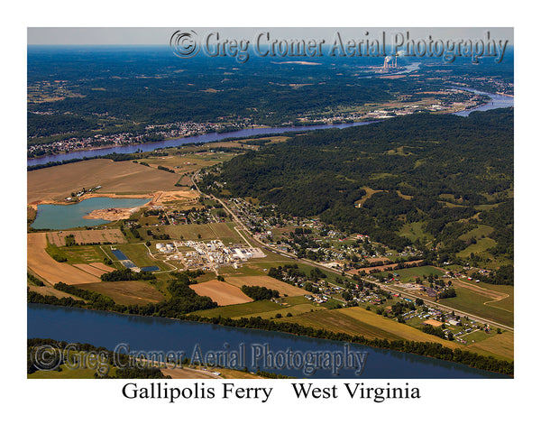 Aerial Photo of Gallipolis Ferry, West Virginia