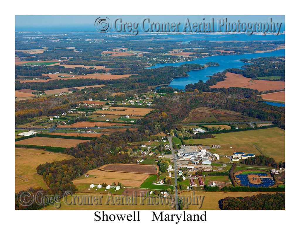 Aerial Photo of Showell, Maryland