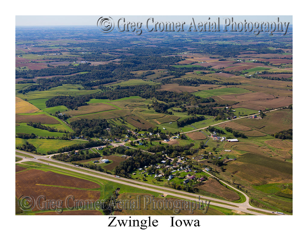 Aerial Photo of Zwingle, Iowa