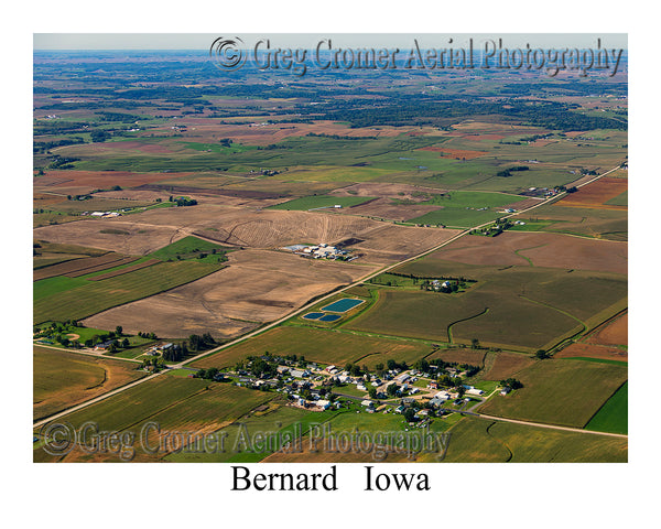 Aerial Photo of Bernard, Iowa