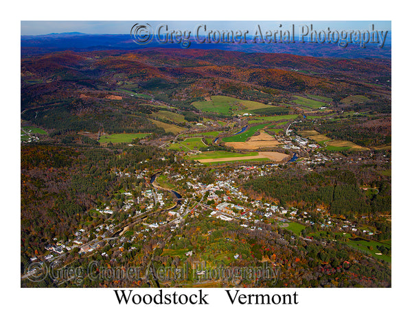 Aerial Photo of Woodstock, Vermont
