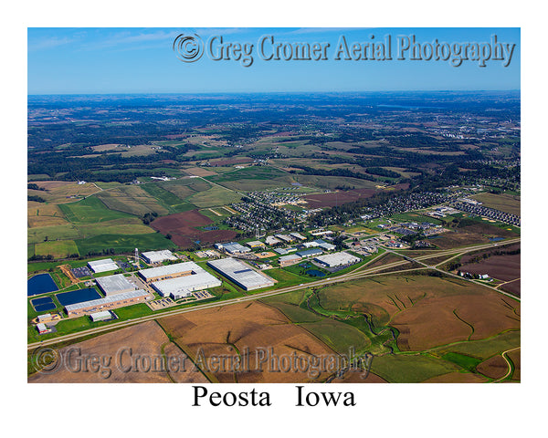 Aerial Photo of Peosta, Iowa