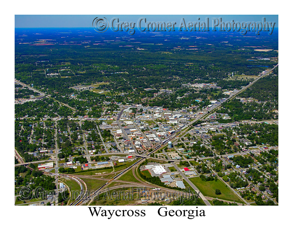 Aerial Photo of Waycross, Georgia