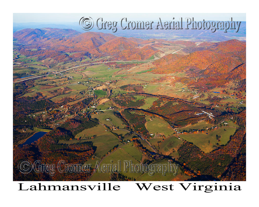 Aerial Photo of Lahmansville, West Virginia