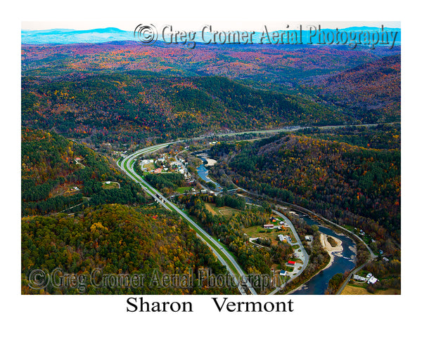 Aerial Photo of Sharon, Vermont