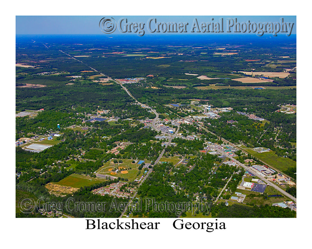 Aerial Photo of Blackshear, Georgia