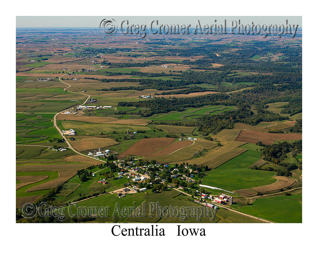 Aerial Photo of Centralia, Iowa