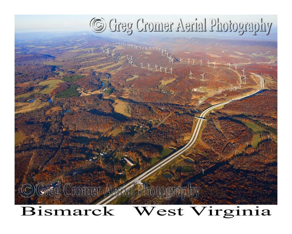 Aerial Photo of Bismarck, West Virginia