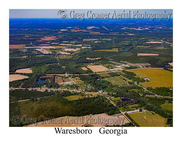 Aerial Photo of Waresboro, Georgia