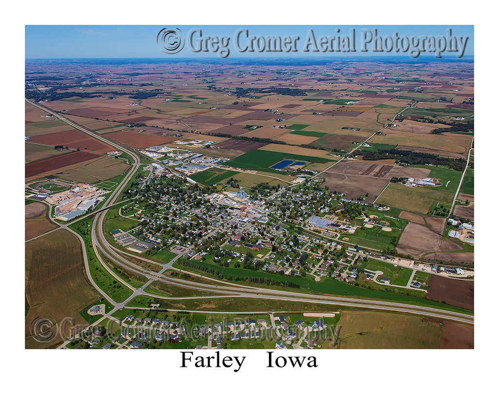Aerial Photo of Farley, Iowa