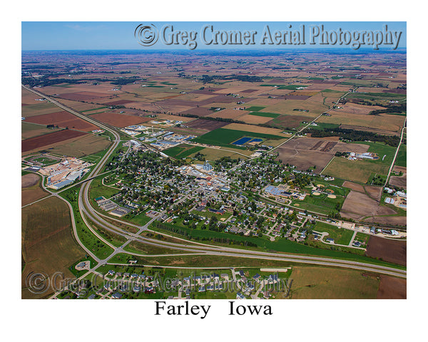 Aerial Photo of Farley, Iowa