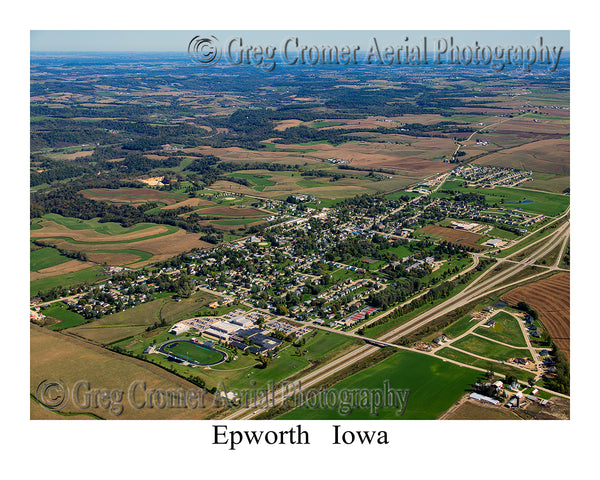 Aerial Photo of Epworth, Iowa