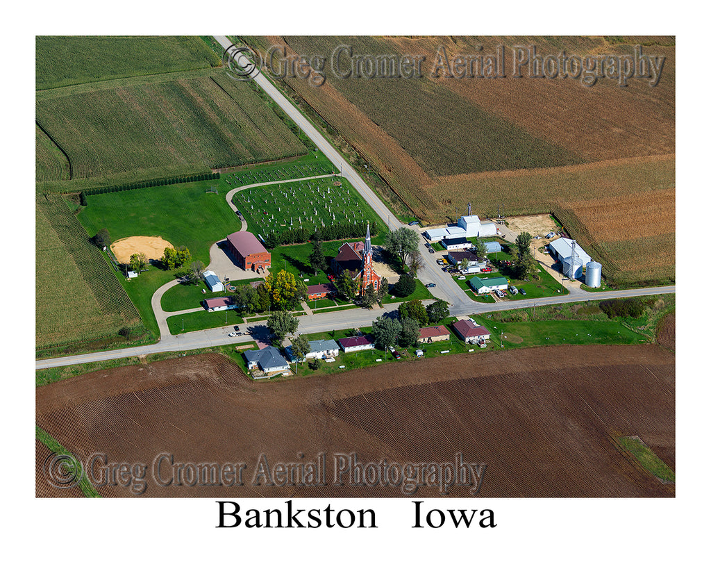 Aerial Photo of Bankston, Iowa