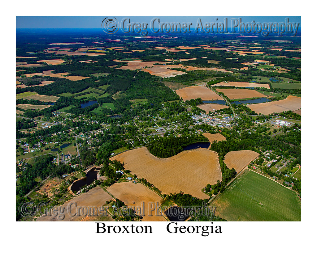 Aerial Photo of Broxton, Georgia