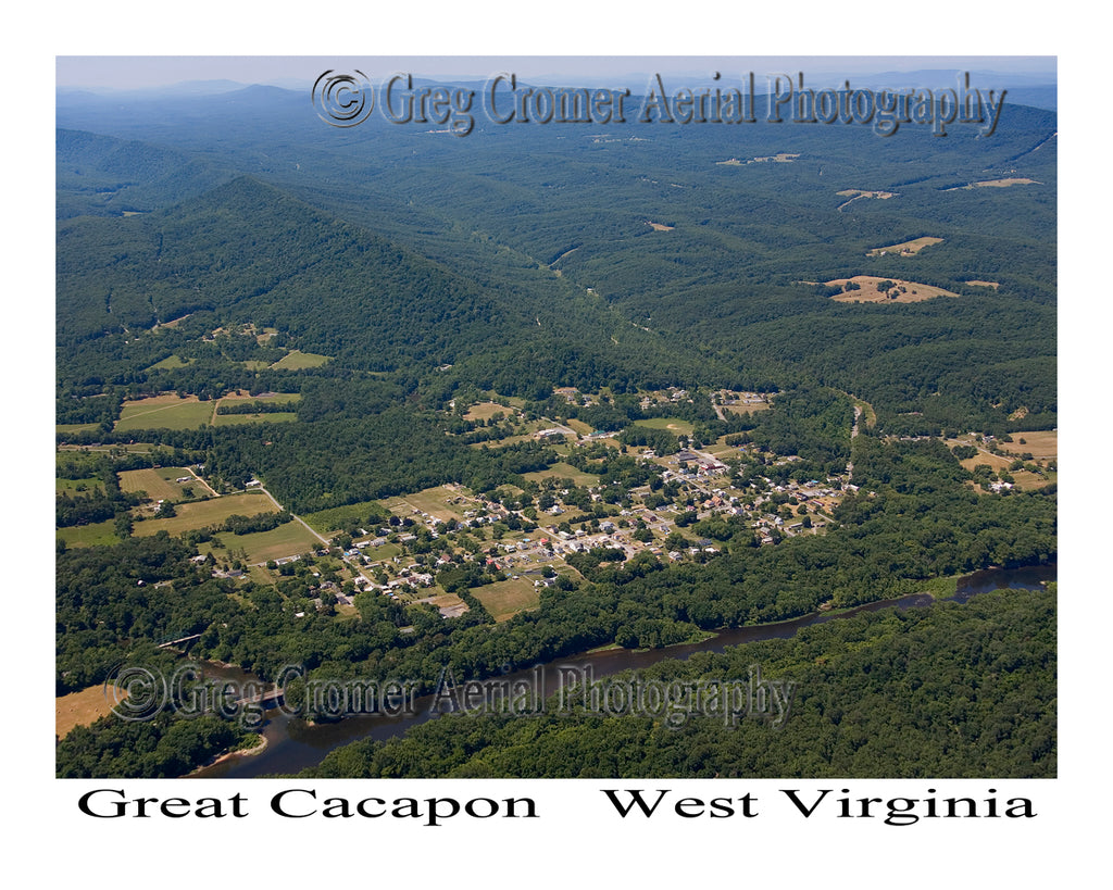 Aerial Photo of Great Cacapon, West Virginia