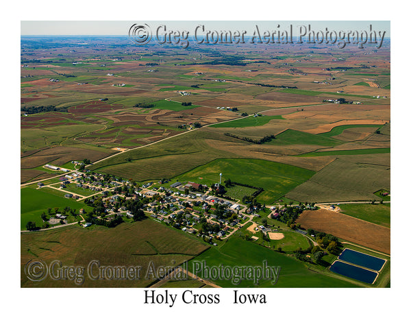 Aerial Photo of Holy Cross, Iowa